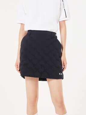 OAKLEY Japan Golf Winter Black ELEVATE TUBULAR INSULATION Padded Mini Skirt XS